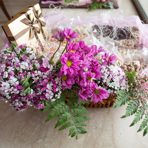 Floral Gift Tray Decorations