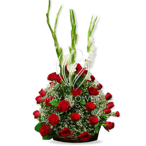 Roses and Gladioli