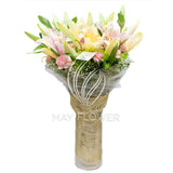 Peachy Lily Vase