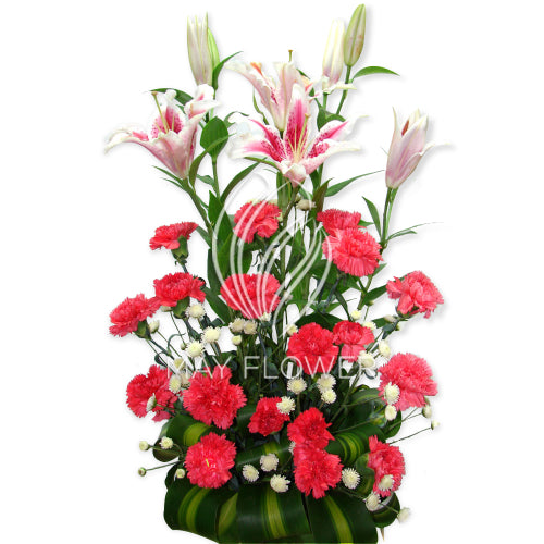 Carnations and Liliums