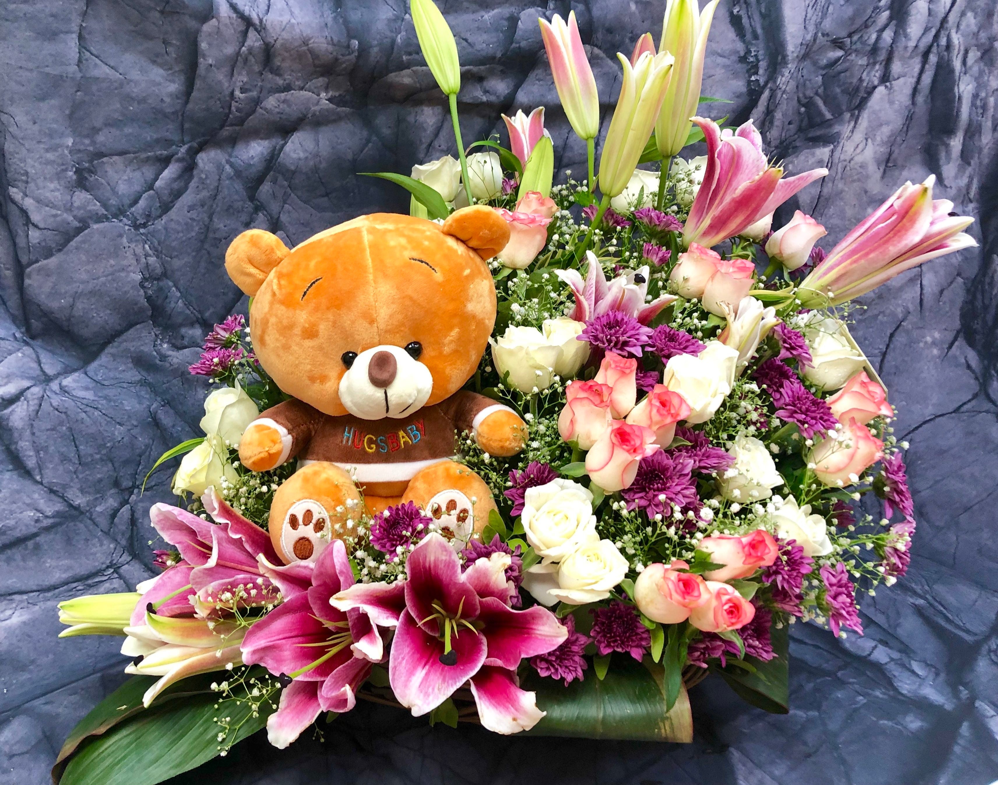 Teddy Flower bouquet