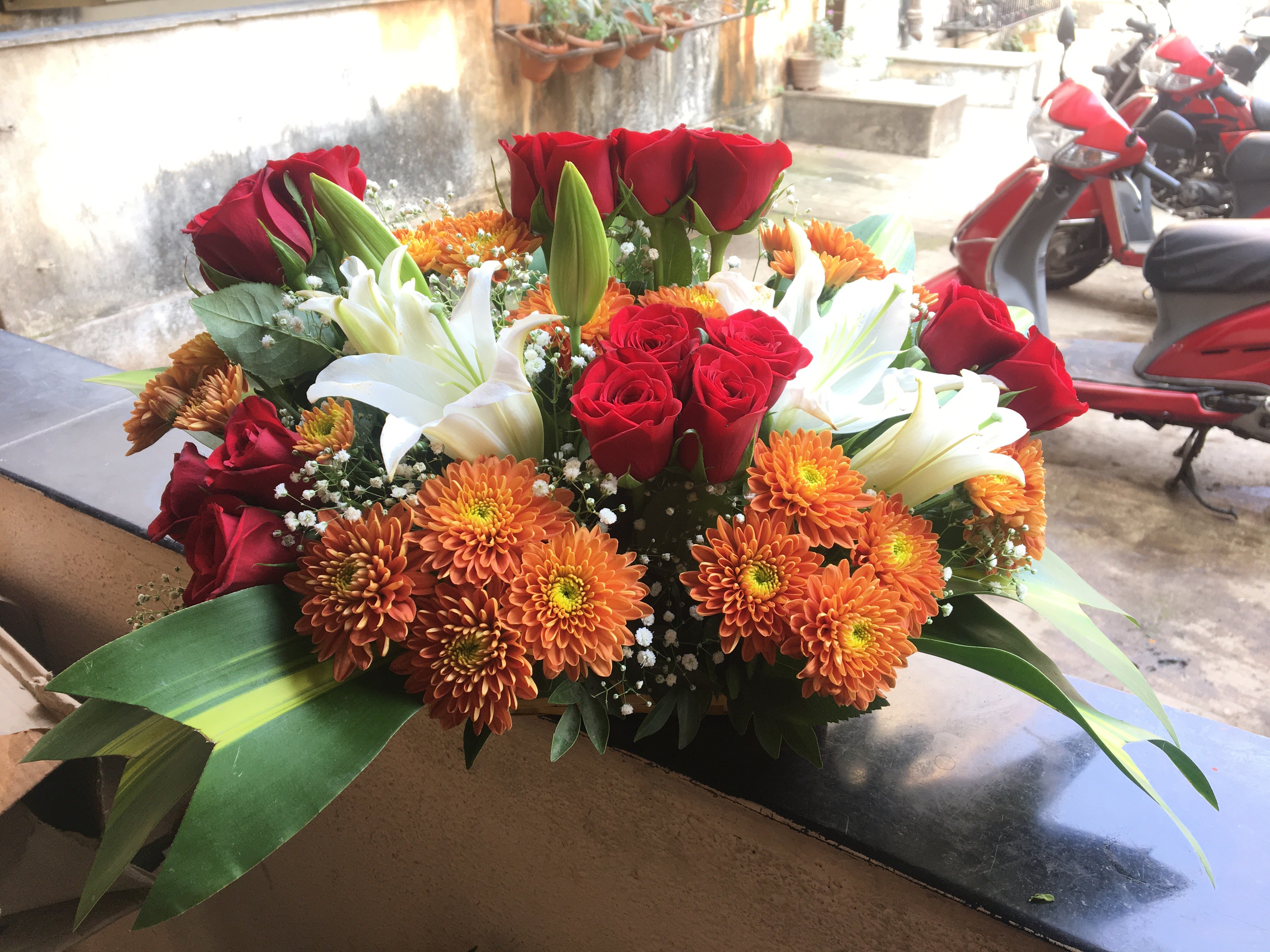 Flowers Arrangements for Holi