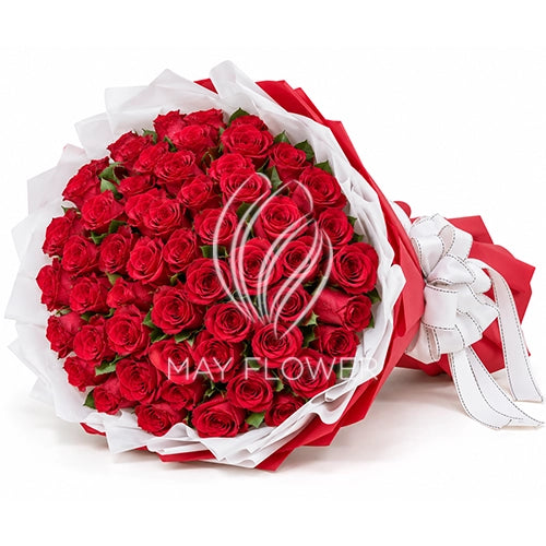 100 Red Rose Bunch