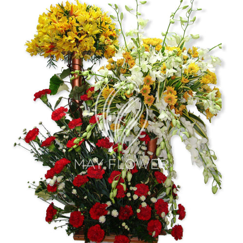 Three Tier Tall Florals