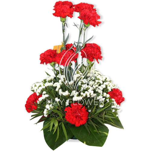 Fresh Carnation Basket Secondary image
