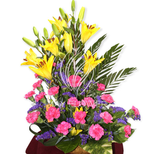 Pink Yellow Florals Main image