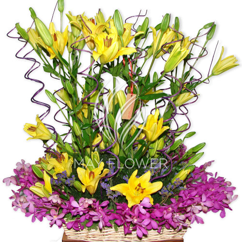 Exotic Basket Assorted Flowers