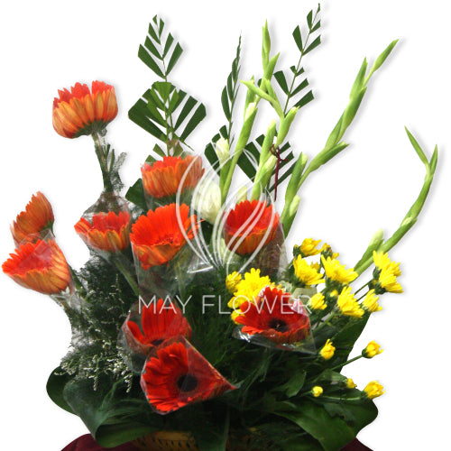 Bright Floral Basket