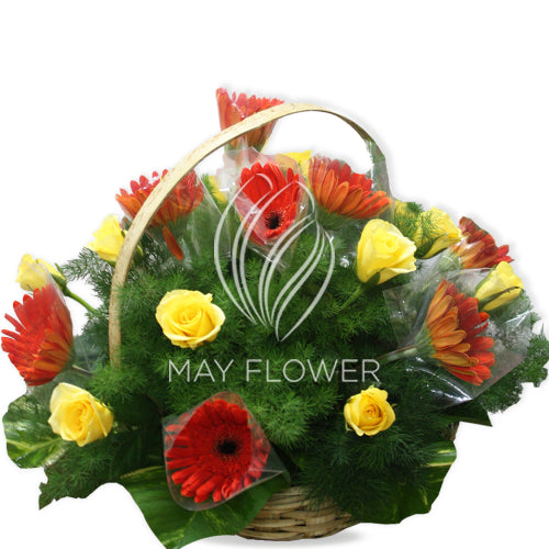 Round Colorful Basket Main image