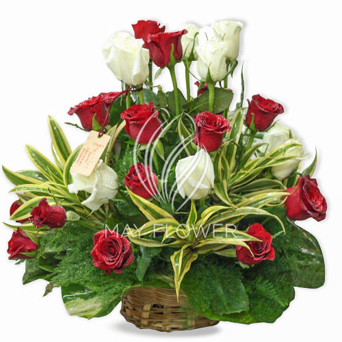 Basket of Roses Assorted