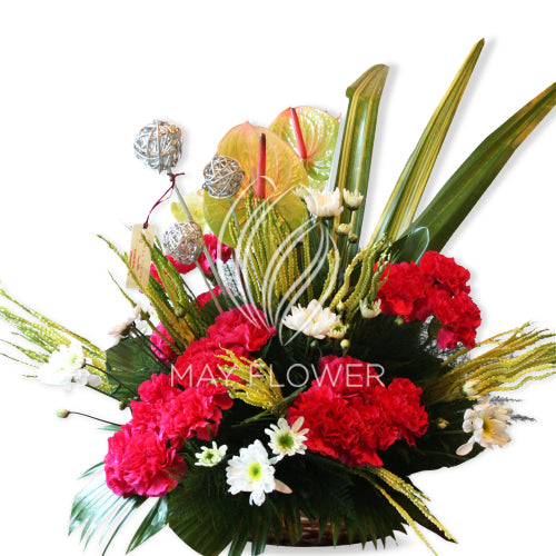 Colorful Floral Basket