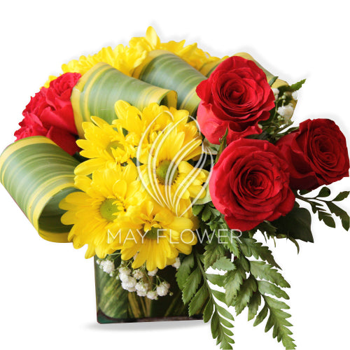 Floral Sunshine Vase