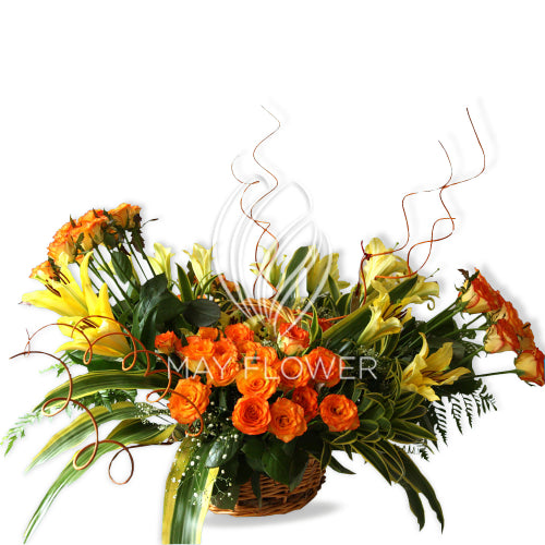 Bright Sunshine Basket Florals
