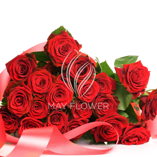 20 Red Rose Bunch Main image