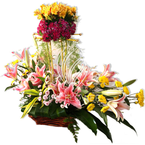 Multi Storey Floral Bouquet