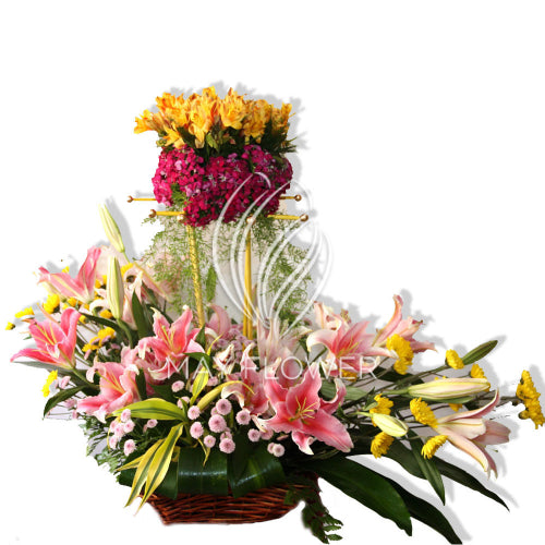 Multi Storey Floral Bouquet Secondary image