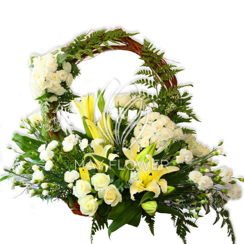 White Simplicity Basket