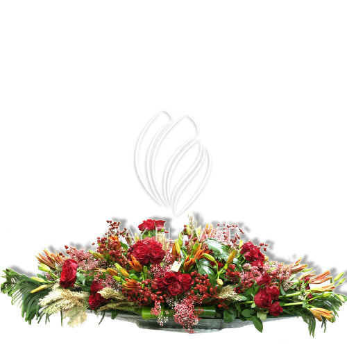 Radical Red Flat Florals Main image