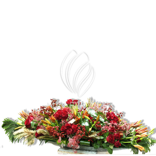 Radical Red Flat Florals