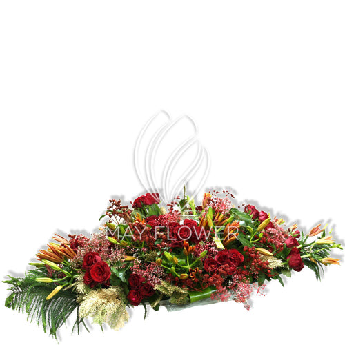 Radical Red Flat Florals