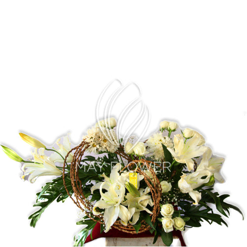 White Splash Floral