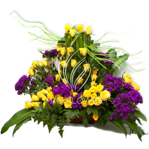 Yellow Roses Mega Arrangement Secondary image