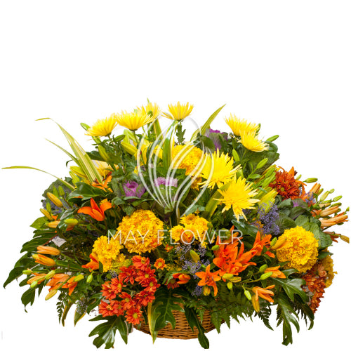 Royal Exotic Floral Basket