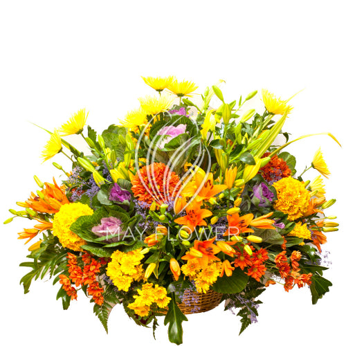 Royal Exotic Floral Basket