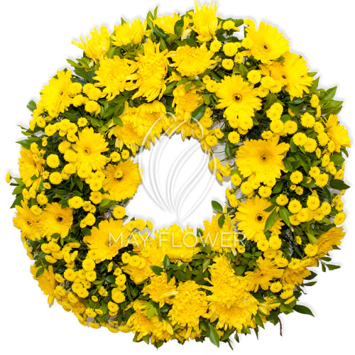 Yellow Floral Wreath Main image