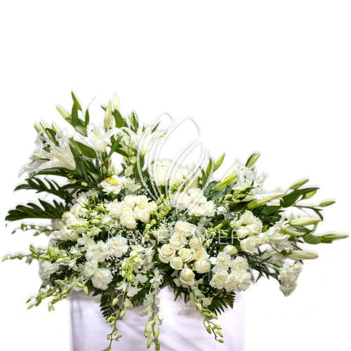 White Graceful Florals Secondary image