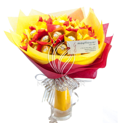 Ferrero Rocher Vase Bouquet