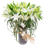 Flamboyant Lily Vase