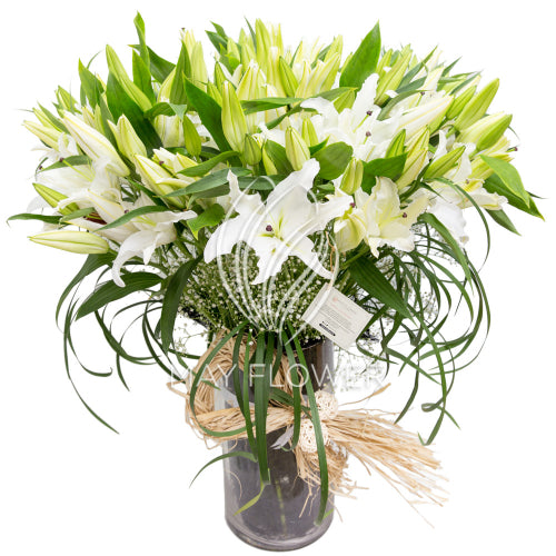 Flamboyant Lily Vase