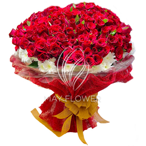 300 Red Roses Bunch