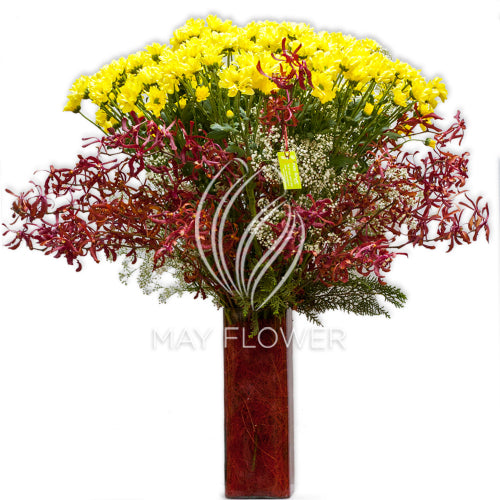 Orchid Chrysanthemum Vase