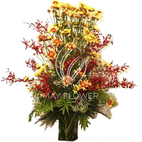 Orchid Chrysanthemum Vase