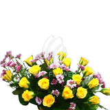 Roses and Chrysanthemums