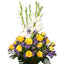 Roses and Gladioli Basket