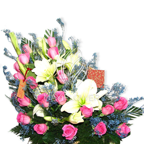 Pink Roses Basket Main image
